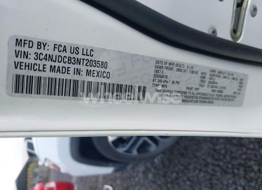 Photo 9 of 2022 Jeep Compass LIMITED 4X4 (VIN 3C4NJDCB3NT203580)