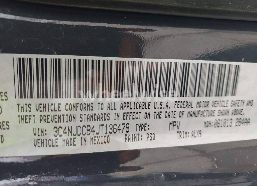 Photo 9 of 2018 Jeep Compass LIMITED 4X4 (VIN 3C4NJDCB4JT136479)