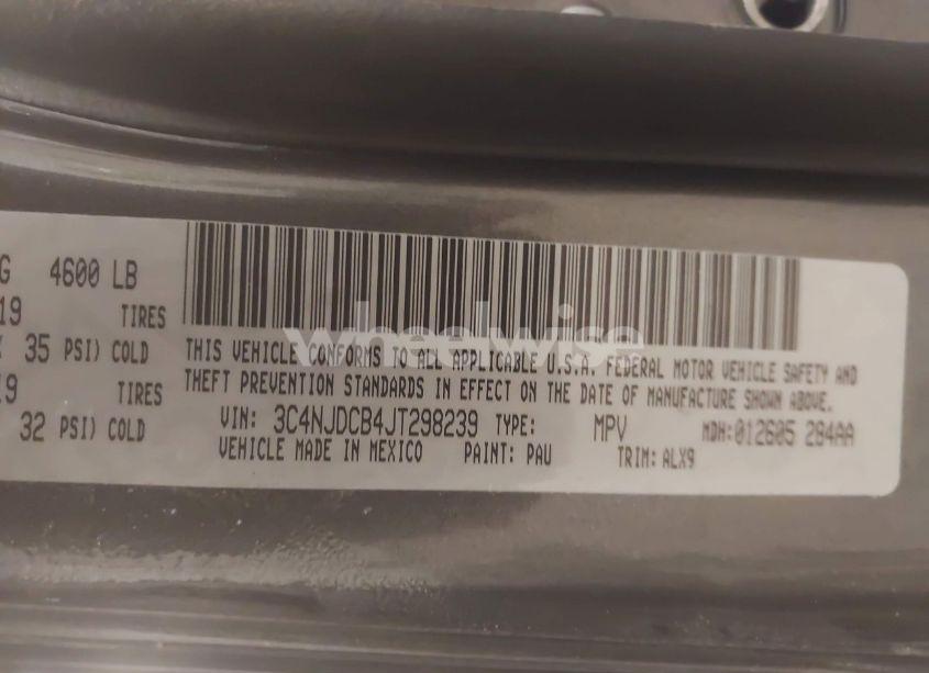 Photo 9 of 2018 Jeep Compass LIMITED 4X4 (VIN 3C4NJDCB4JT298239)