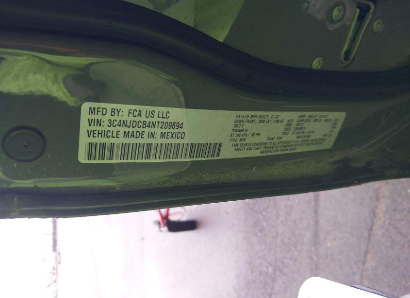 Photo 9 of 2022 Jeep Compass LIMITED 4X4 (VIN 3C4NJDCB4NT209694)