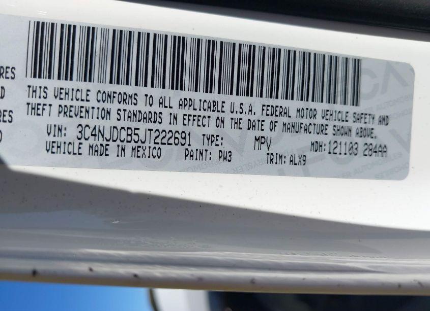 Photo 9 of 2018 Jeep Compass LIMITED 4X4 (VIN 3C4NJDCB5JT222691)