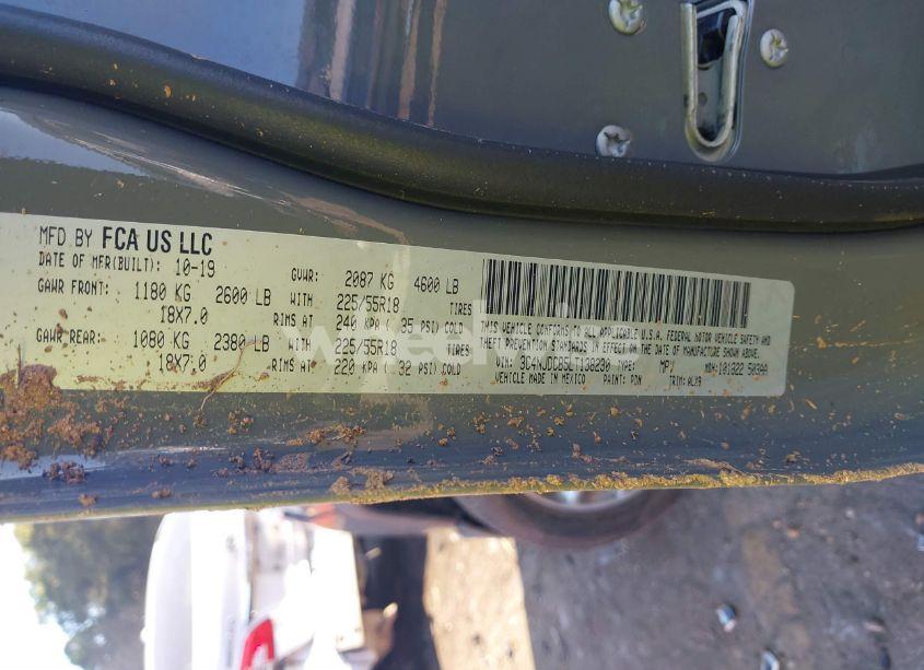 Photo 9 of 2020 Jeep Compass LIMITED 4X4 (VIN 3C4NJDCB5LT138230)