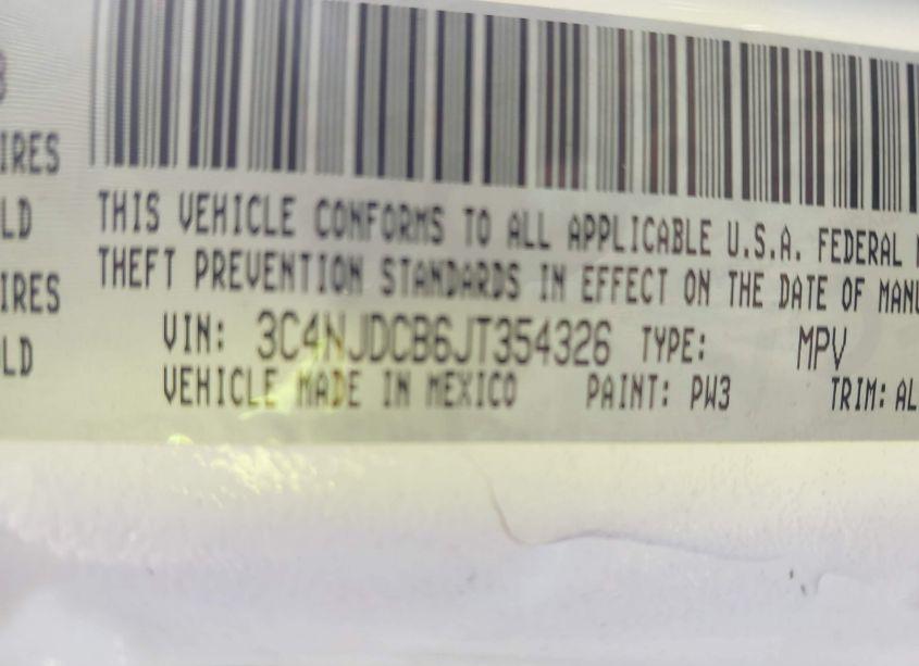 Photo 9 of 2018 Jeep Compass LIMITED 4X4 (VIN 3C4NJDCB6JT354326)