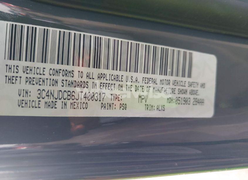 Photo 9 of 2018 Jeep Compass LIMITED 4X4 (VIN 3C4NJDCB6JT400317)