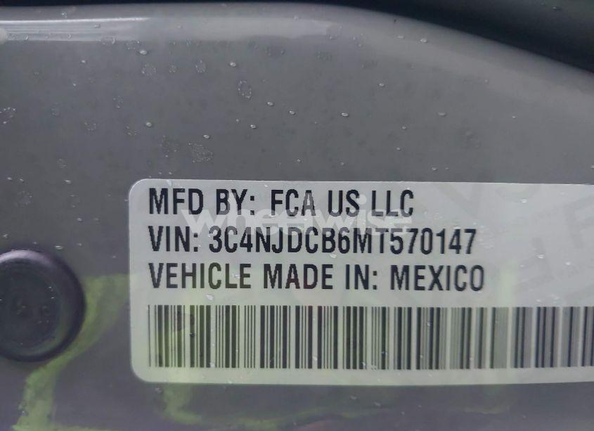 Photo 9 of 2021 Jeep Compass LIMITED 4X4 (VIN 3C4NJDCB6MT570147)