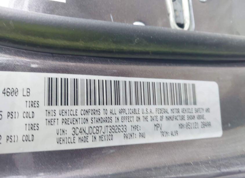 Photo 9 of 2018 Jeep Compass LIMITED 4X4 (VIN 3C4NJDCB7JT392633)