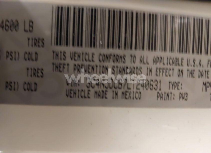 Photo 9 of 2020 Jeep Compass LIMITED 4X4 (VIN 3C4NJDCB7LT240631)