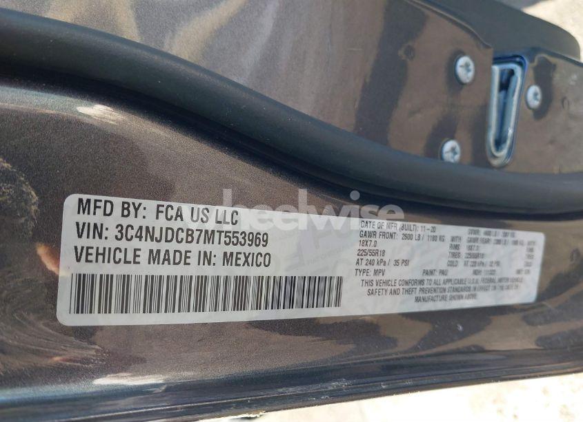 Photo 9 of 2021 Jeep Compass LIMITED 4X4 (VIN 3C4NJDCB7MT553969)