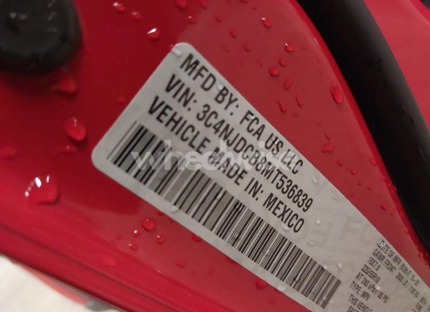 Photo 9 of 2021 Jeep Compass LIMITED 4X4 (VIN 3C4NJDCB8MT536839)