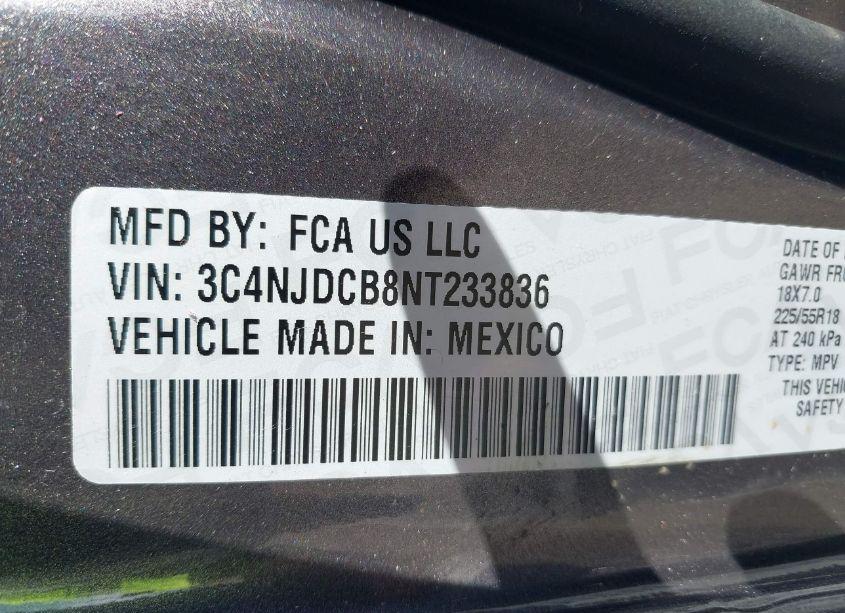 Photo 9 of 2022 Jeep Compass LIMITED (VIN 3C4NJDCB8NT233836)