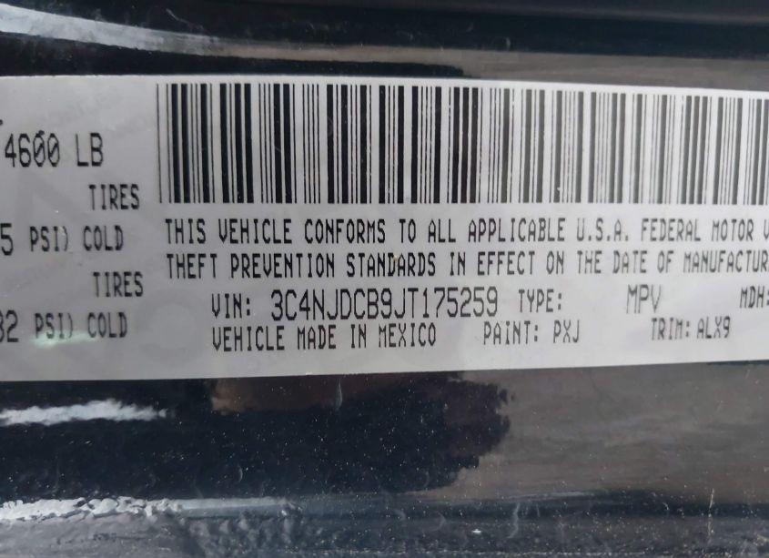 Photo 9 of 2018 Jeep Compass LIMITED 4X4 (VIN 3C4NJDCB9JT175259)