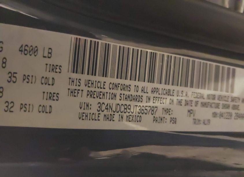 Photo 9 of 2018 Jeep Compass LIMITED 4X4 (VIN 3C4NJDCB9JT365787)