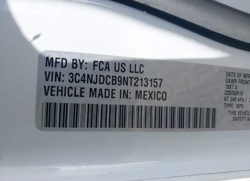 Photo 9 of 2022 Jeep Compass LIMITED 4X4 (VIN 3C4NJDCB9NT213157)