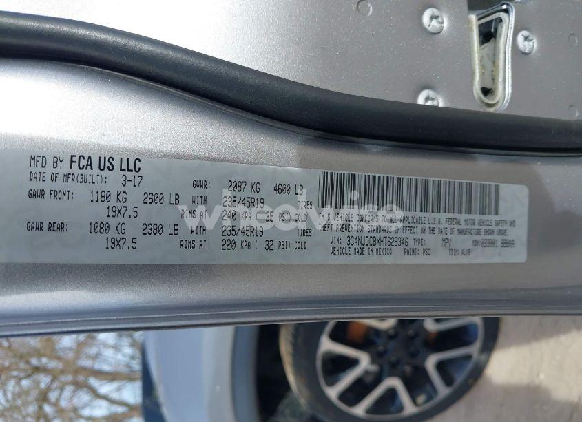 Photo 9 of 2017 Jeep New COMPASS LIMITED 4X4 (VIN 3C4NJDCBXHT628346)