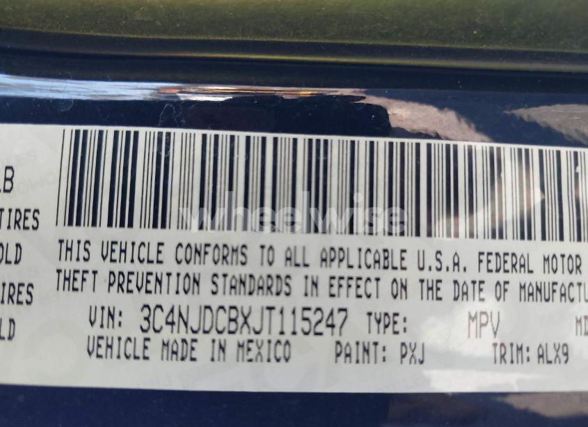 Photo 9 of 2018 Jeep Compass LIMITED 4X4 (VIN 3C4NJDCBXJT115247)