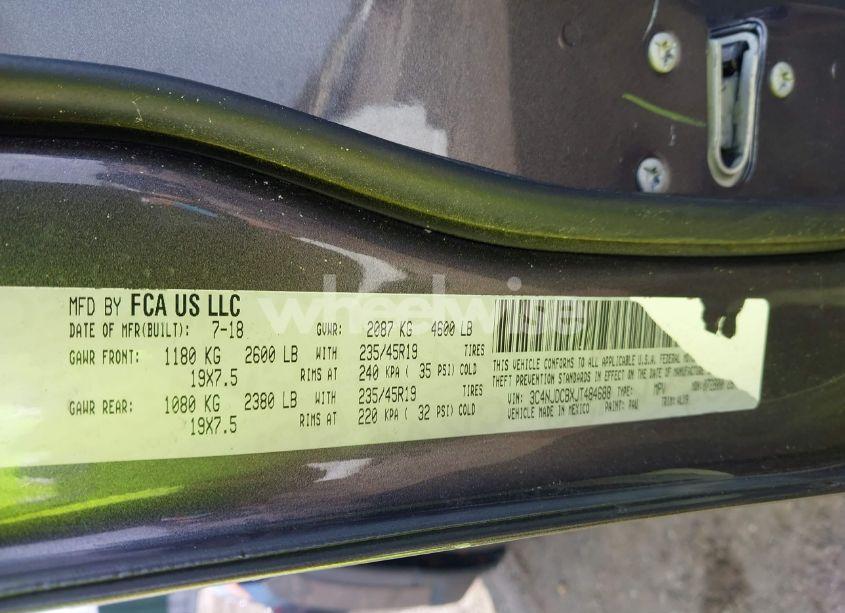 Photo 9 of 2018 Jeep Compass LIMITED 4X4 (VIN 3C4NJDCBXJT484688)