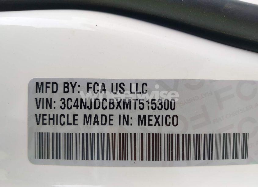 Photo 9 of 2021 Jeep Compass LIMITED 4X4 (VIN 3C4NJDCBXMT515300)