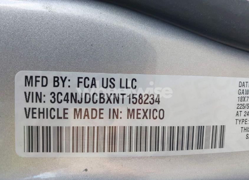 Photo 9 of 2022 Jeep Compass LIMITED 4X4 (VIN 3C4NJDCBXNT158234)