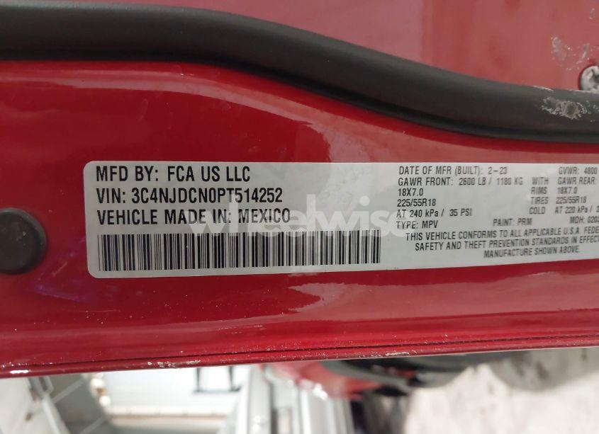 Photo 9 of 2023 Jeep Compass LIMITED 4X4 (VIN 3C4NJDCN0PT514252)