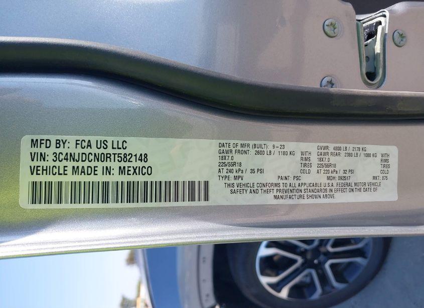 Photo 9 of 2024 Jeep Compass LIMITED 4X4 (VIN 3C4NJDCN0RT582148)