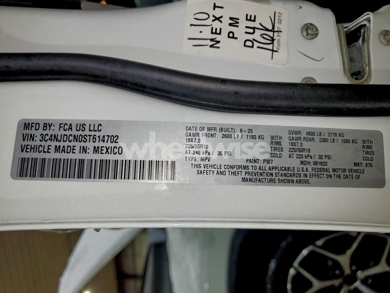 Photo 13 of 2025 JEEP COMPASS LIMITED (VIN 3C4NJDCN0ST614702)