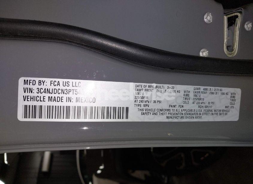 Photo 9 of 2023 Jeep Compass LIMITED 4X4 (VIN 3C4NJDCN3PT540229)