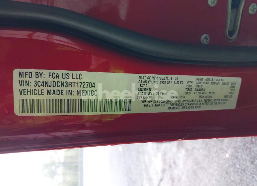 Photo 9 of 2024 Jeep Compass LIMITED 4X4 (VIN 3C4NJDCN3RT172704)