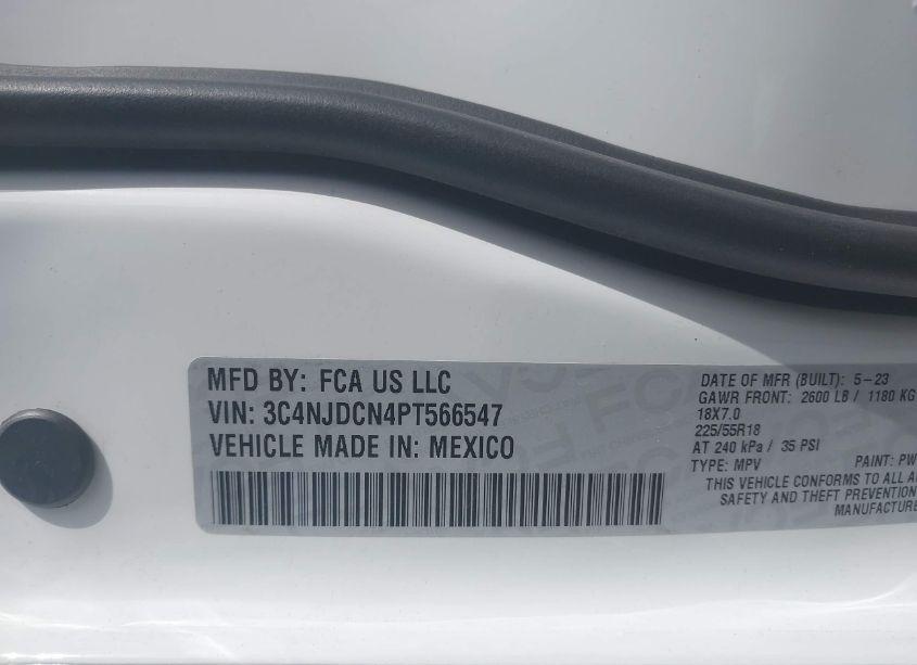 Photo 9 of 2023 Jeep Compass LIMITED 4X4 (VIN 3C4NJDCN4PT566547)