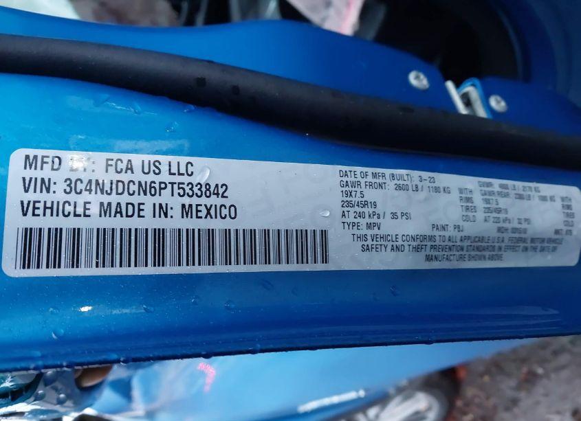 Photo 9 of 2023 Jeep Compass LIMITED 4X4 (VIN 3C4NJDCN6PT533842)