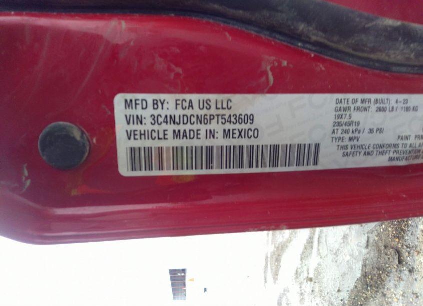 Photo 9 of 2023 Jeep Compass (RED) EDITION 4X4 (VIN 3C4NJDCN6PT543609)