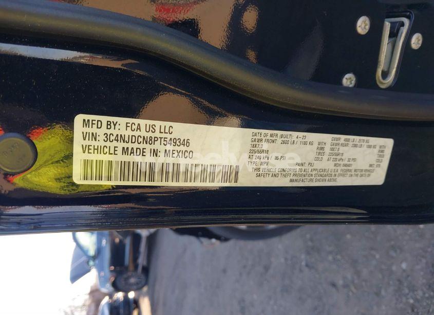 Photo 9 of 2023 Jeep Compass LIMITED 4X4 (VIN 3C4NJDCN8PT549346)