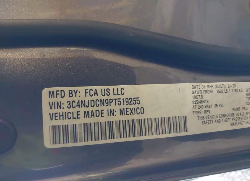 Photo 9 of 2023 Jeep Compass LIMITED 4X4 (VIN 3C4NJDCN9PT519255)