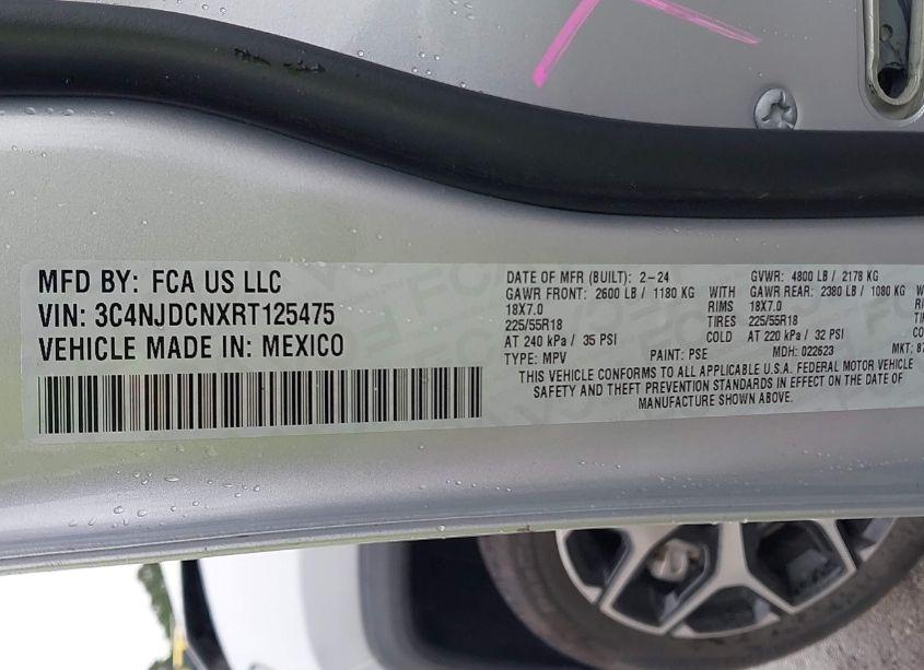 Photo 9 of 2024 Jeep Compass LIMITED 4X4 (VIN 3C4NJDCNXRT125475)