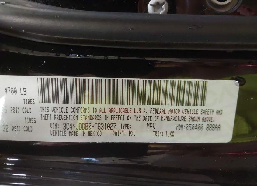 Photo 9 of 2017 Jeep New COMPASS TRAILHAWK 4X4 (VIN 3C4NJDDB0HT631027)