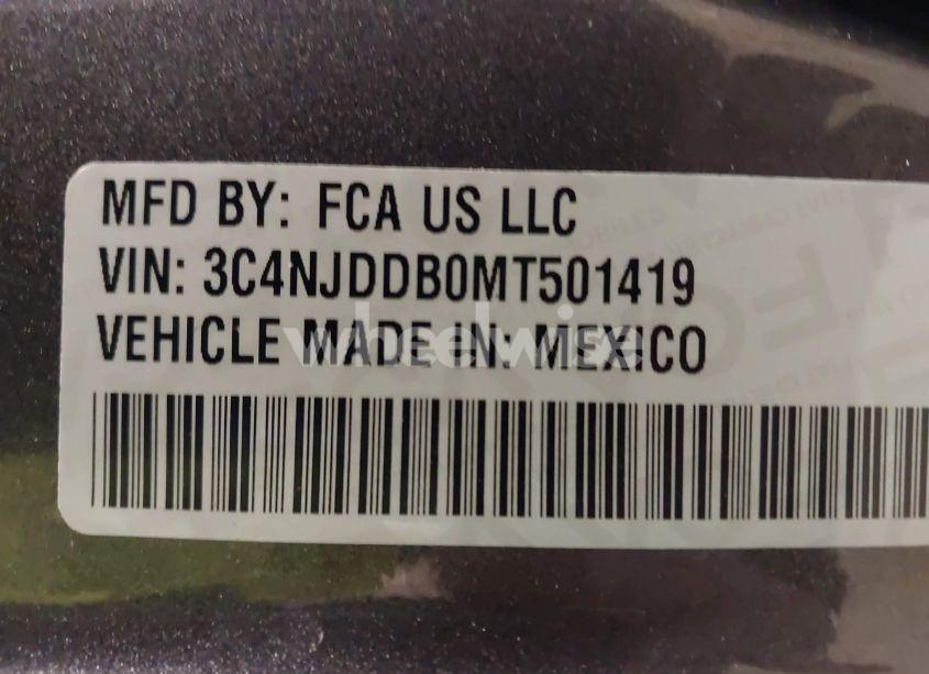 Photo 9 of 2021 Jeep Compass TRAILHAWK 4X4 (VIN 3C4NJDDB0MT501419)