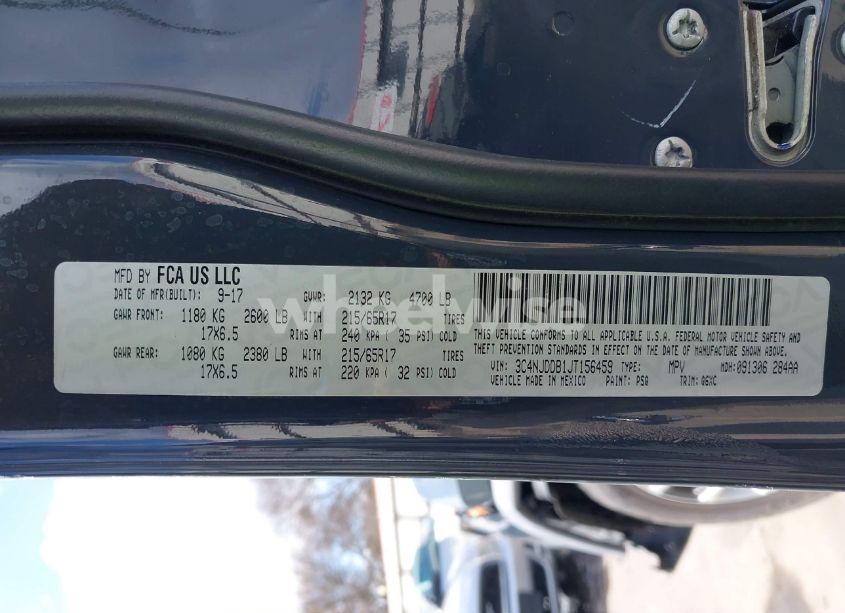 Photo 9 of 2018 Jeep Compass TRAILHAWK 4X4 (VIN 3C4NJDDB1JT156459)