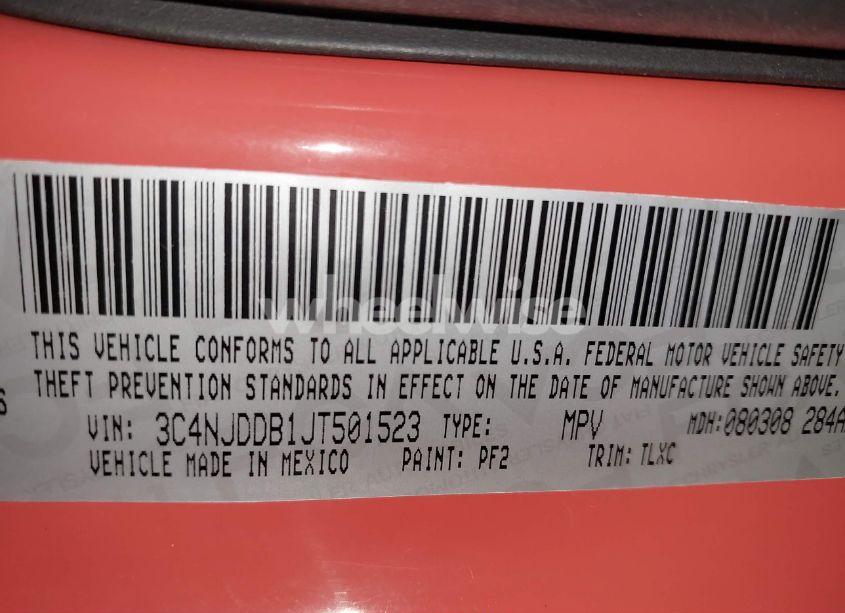 Photo 9 of 2018 Jeep Compass TRAILHAWK 4X4 (VIN 3C4NJDDB1JT501523)