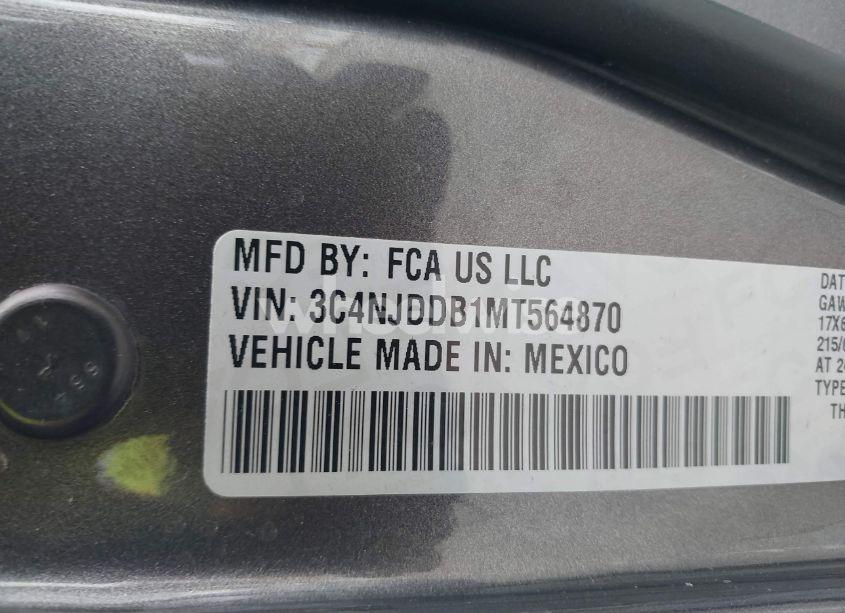 Photo 9 of 2021 Jeep Compass TRAILHAWK 4X4 (VIN 3C4NJDDB1MT564870)