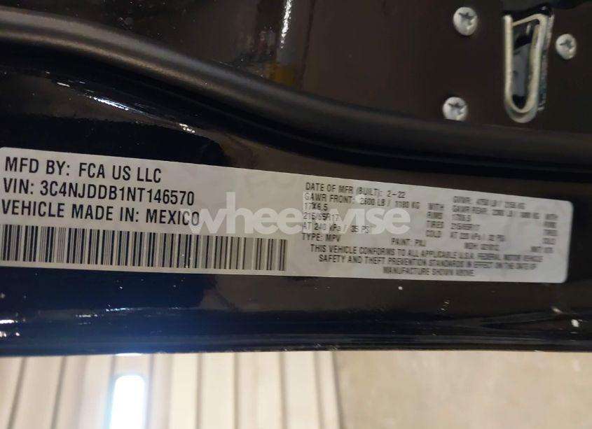 Photo 9 of 2022 Jeep Compass TRAILHAWK 4X4 (VIN 3C4NJDDB1NT146570)