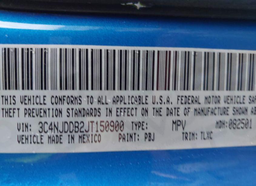 Photo 9 of 2018 Jeep Compass TRAILHAWK 4X4 (VIN 3C4NJDDB2JT150900)