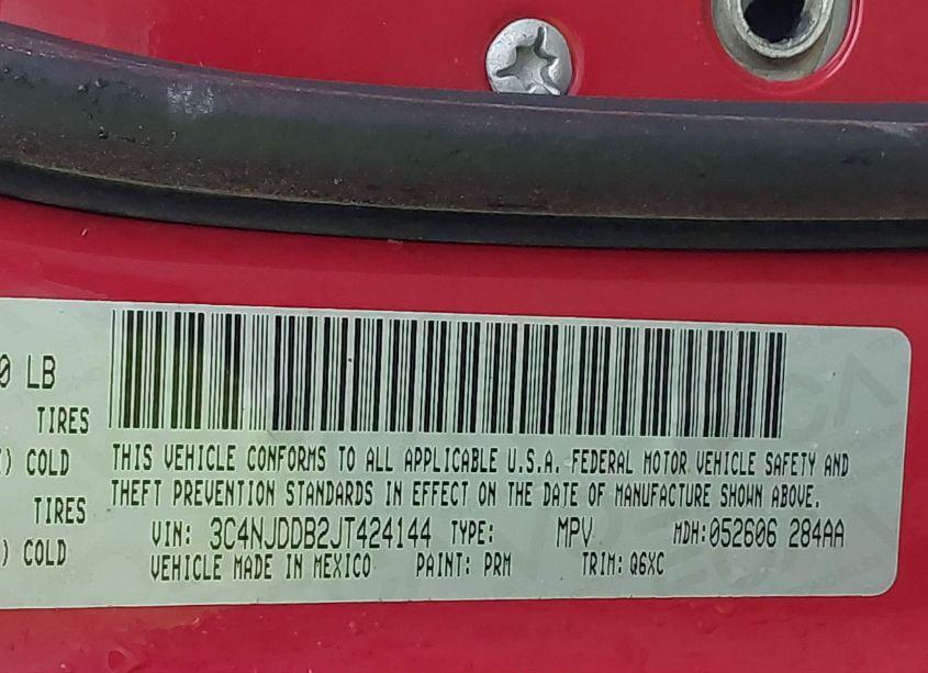 Photo 9 of 2018 Jeep Compass TRAILHAWK 4X4 (VIN 3C4NJDDB2JT424144)