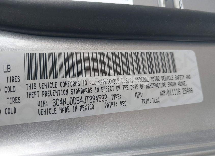 Photo 9 of 2018 Jeep Compass TRAILHAWK 4X4 (VIN 3C4NJDDB4JT284582)