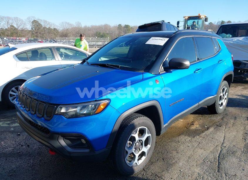 Photo 2 of 2022 Jeep Compass TRAILHAWK 4X4 (VIN 3C4NJDDB4NT105236)