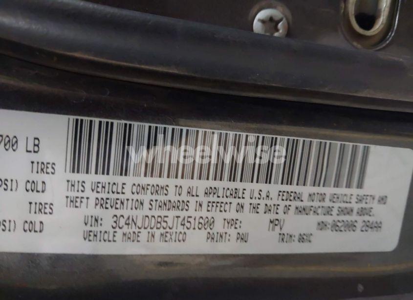 Photo 9 of 2018 Jeep Compass TRAILHAWK 4X4 (VIN 3C4NJDDB5JT451600)