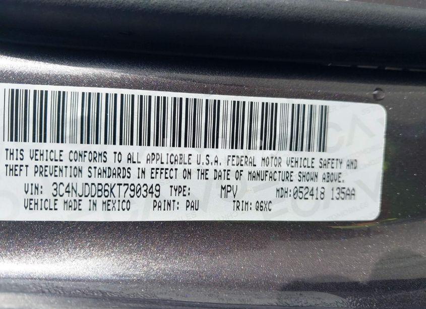 Photo 9 of 2019 Jeep Compass TRAILHAWK 4X4 (VIN 3C4NJDDB6KT790349)