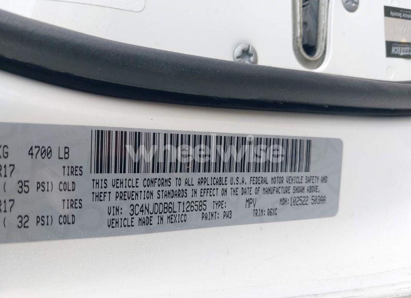 Photo 9 of 2020 Jeep Compass TRAILHAWK 4X4 (VIN 3C4NJDDB6LT126585)