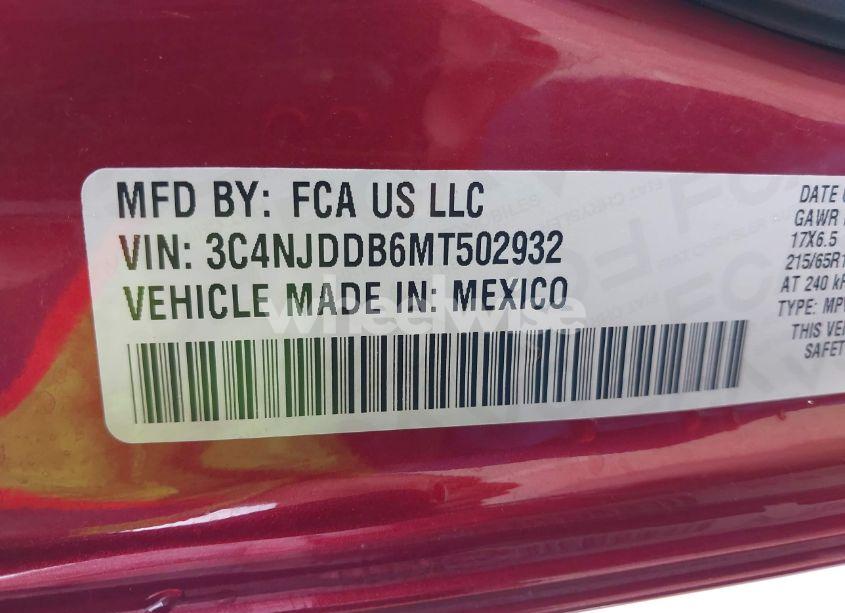 Photo 9 of 2021 Jeep Compass TRAILHAWK 4X4 (VIN 3C4NJDDB6MT502932)