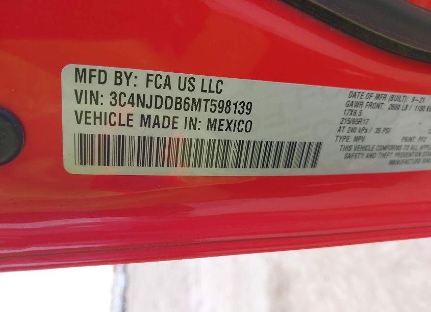 Photo 9 of 2021 Jeep Compass TRAILHAWK 4X4 (VIN 3C4NJDDB6MT598139)