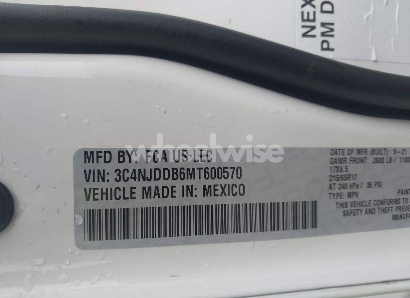 Photo 9 of 2021 Jeep Compass TRAILHAWK 4X4 (VIN 3C4NJDDB6MT600570)