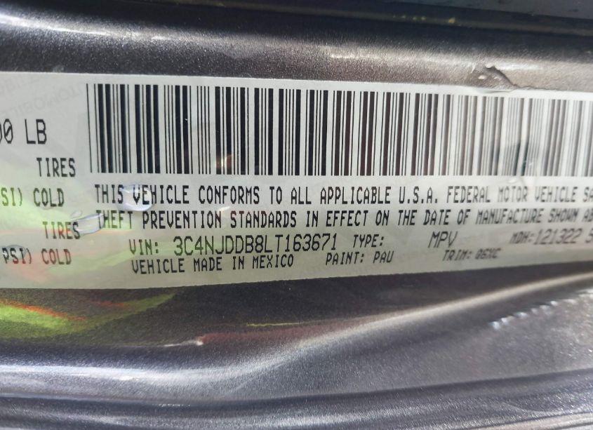 Photo 9 of 2020 Jeep Compass TRAILHAWK 4X4 (VIN 3C4NJDDB8LT163671)